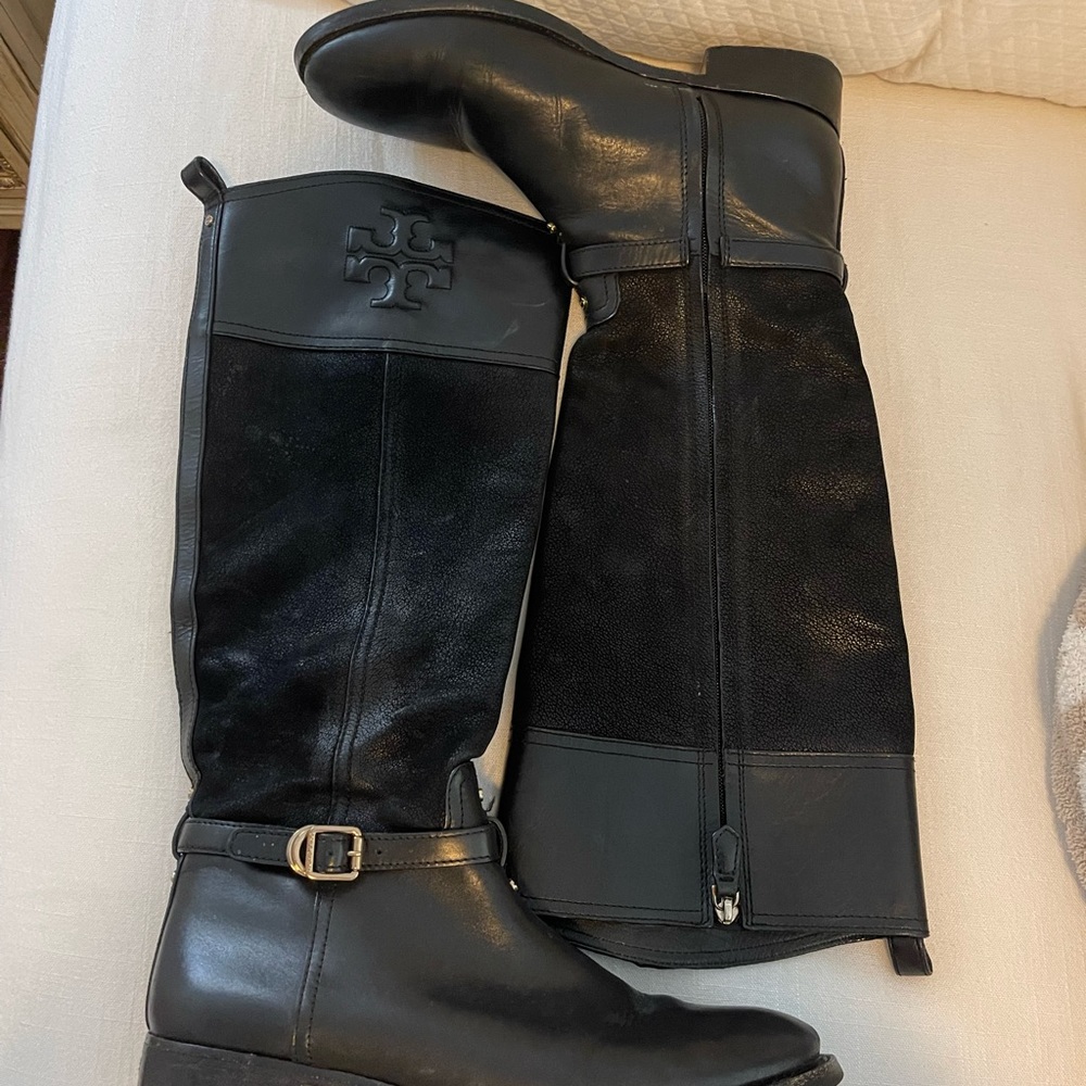 Tory Burch Black Riding Boot
